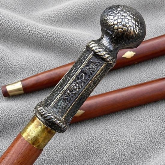 Scottish Thistle Walking Cane, Celtic Walking Stick, Handmade Wooden Cane, Gentleman Cane, Highland Gift for Men