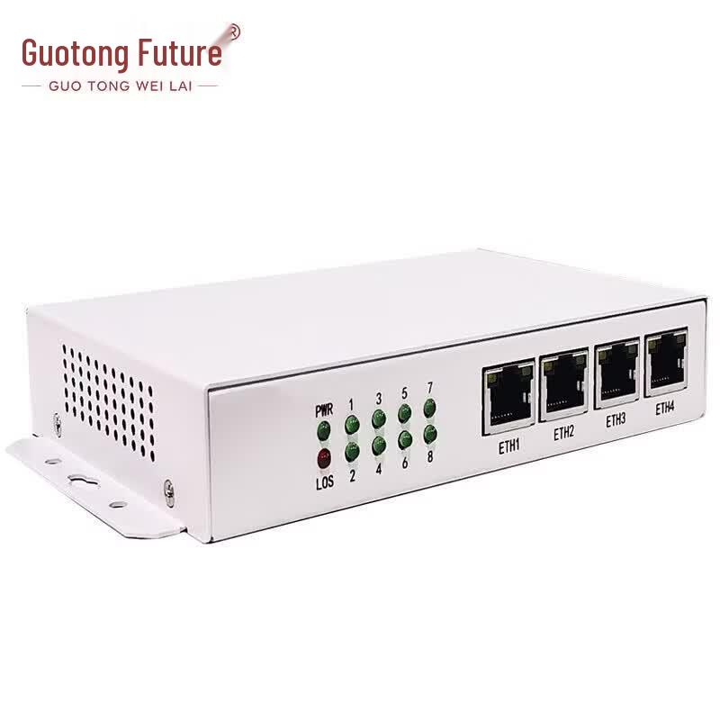 Guotong Future GT PCM1A-4ETH 1-Ch Phone 4-Port Ethernet Fiber Optic Multiplexer