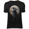 Ronin Skull T-Shirt – Broken Mask, Blood Katana, Full Moon, Dark Samurai Art