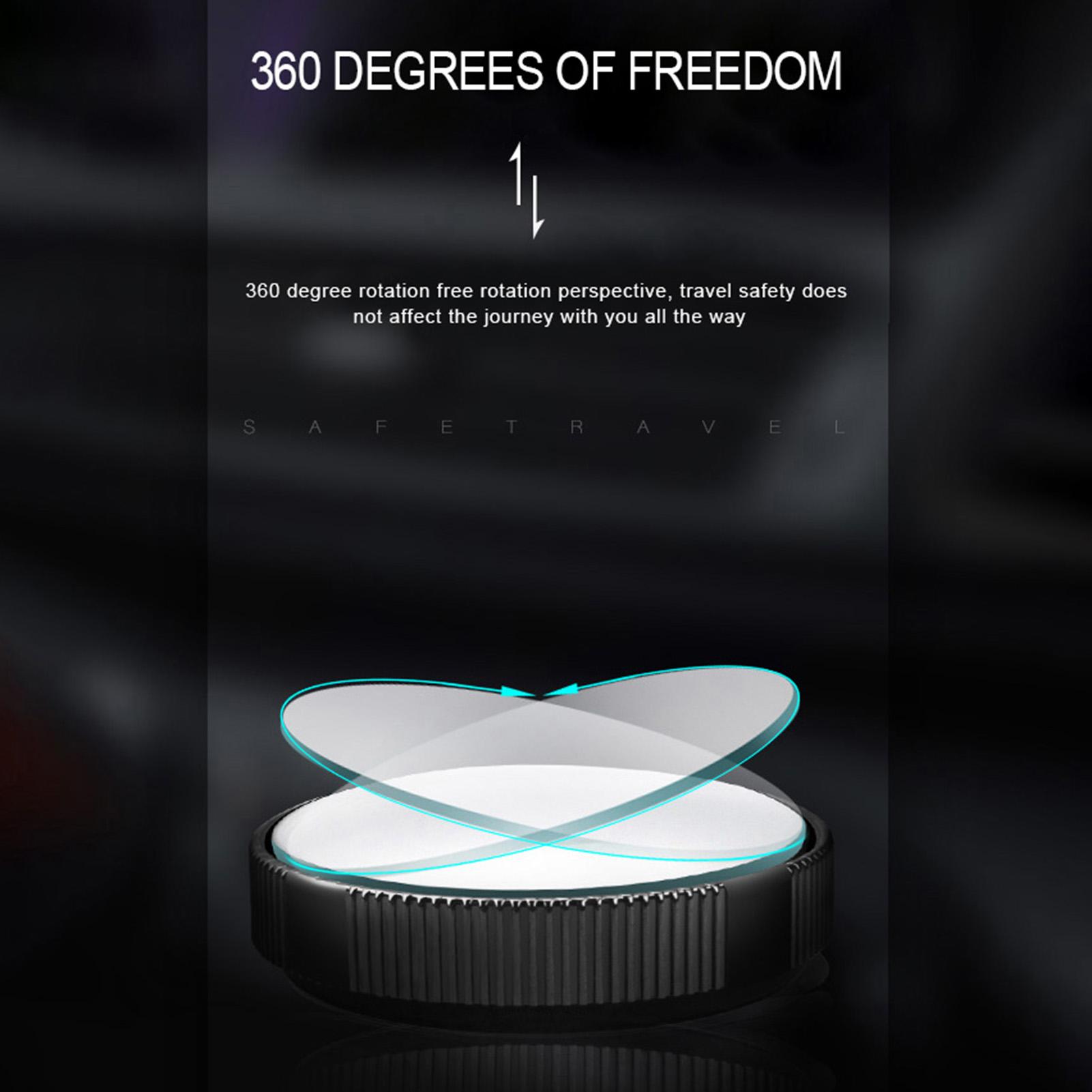 

Зеркала для слепых зон, 2 шт., безрамные выпуклые зеркала заднего вида, регулируемый на 360 градусов, широкий угол для автомобиля чёрный