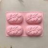 4 Cavities Oval Olive Tree Silicone Soap Mold DIY Soap Making Kits Handmade Cake Candle Mold Gifts Craft Supplies Home Decor