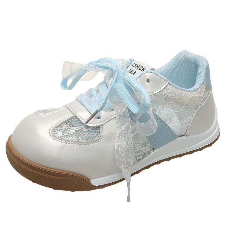 Spring soft-soled little white shoes children 2025 new embroidery sports and leisure shoes niche