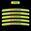 Fashion Car Wheel Hub Reflective Stickers Tire Rim Luminous Car Accessories For KIA sportage ceed sorento cerato optima picanto rio soul k3 k5
