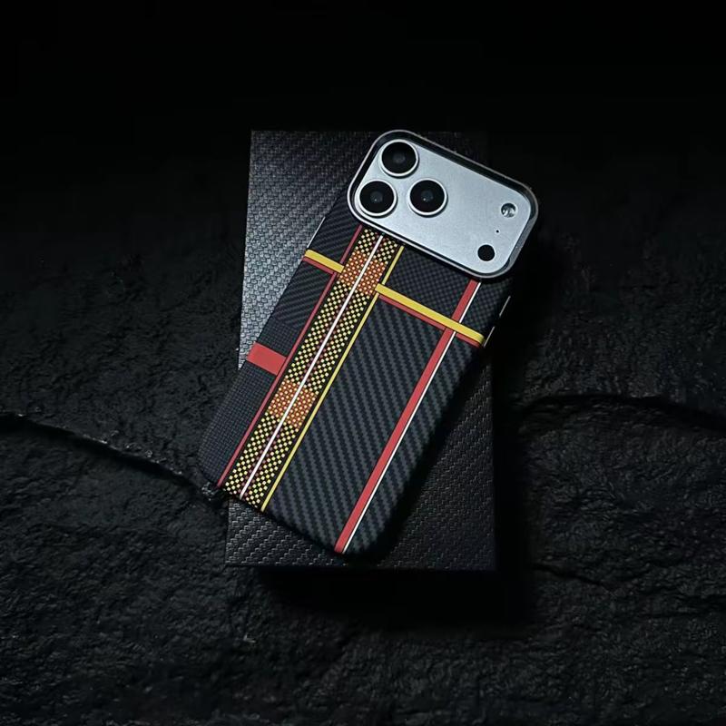 Luxury Premium Carbon Fiber Pattern Phone Case For IPhone 17 Pro Max 16 Pro 15 14 for MagSafe Magnetic Charging Shockproof Cover