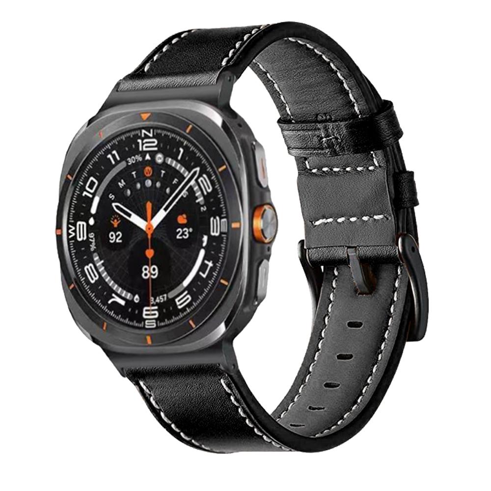 Leather Watch Strap For Samsung Galaxy Watch 8 40/44mm/ 8 Classic 46mm Adjustable Wristband For Samsung Watch8 Bracelet Correa