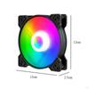 Computer Fan Cooling for Radiator Lighting LED 12cm Parts Supplies Silent Glowing Good Heat