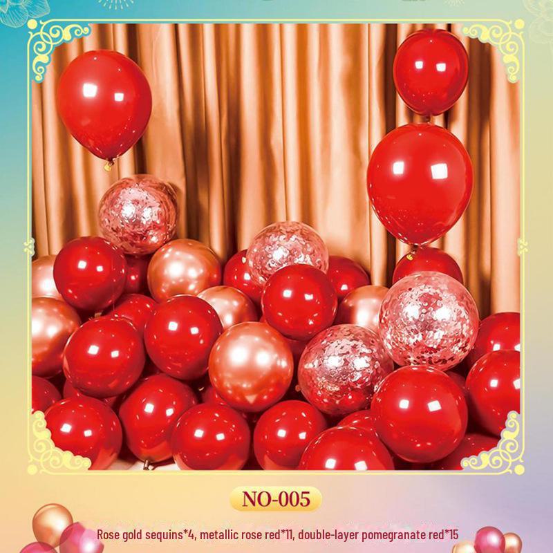 Celebrity Red Sequin Balloon Set - Perfect for Birthdays, Weddings & Parties