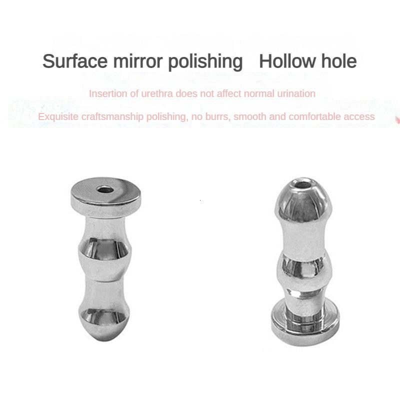 6 veľkostí Nerezový dutý uretálny dilatátor Katéter Gay Konské oko Stimulovať Sexuálna hračka 18+ Muži Penis Plug Zaviesť Uretra Korálky