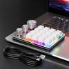 16 Keys Triple Knob Mechanical Keyboard Type-C Wired/Bluetooth-Compatible Wireless Keyboard LED Backlight for PC Computer Gaming