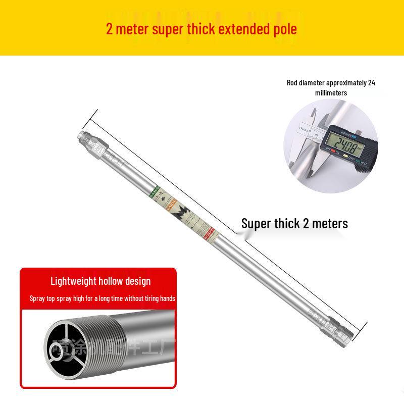 Universal Airless Paint Sprayer Extension Rod, 2m with Gasket Accessories