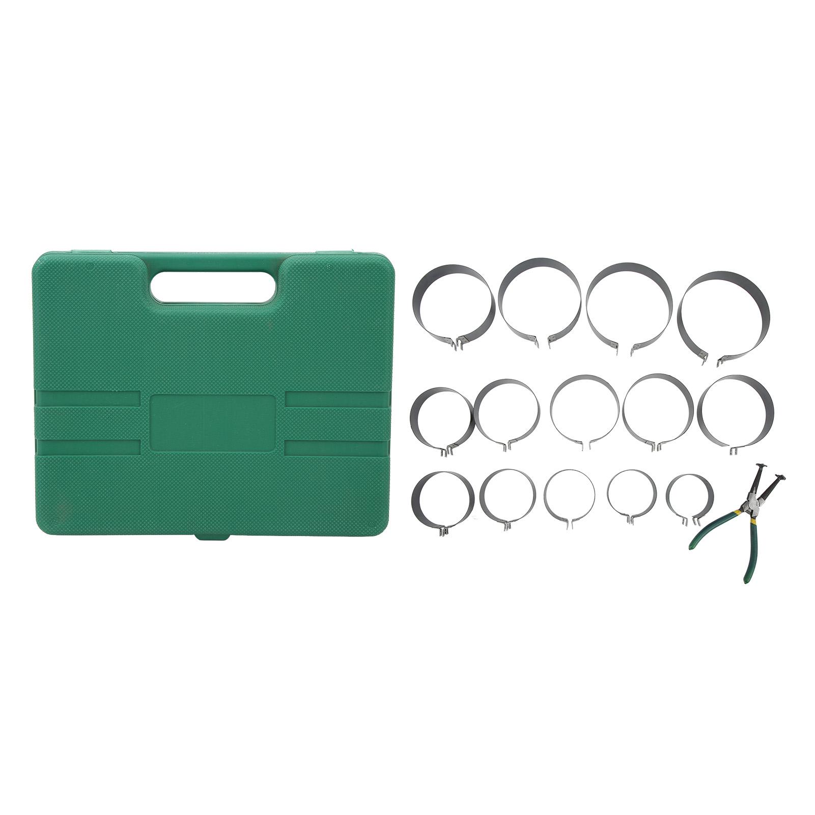 

Набор для сжатия поршневых колец, профессиональные универсальные плоскогубцы для установки, набор из 14 инструментов для легковых и грузовых автомобилей