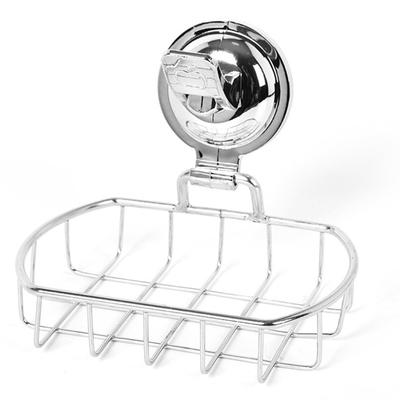 Strong Vacuum Suction Soap Dish Holder Water Resistant Soap Basket Stainless Steel Bathroom Kitchen Organiser