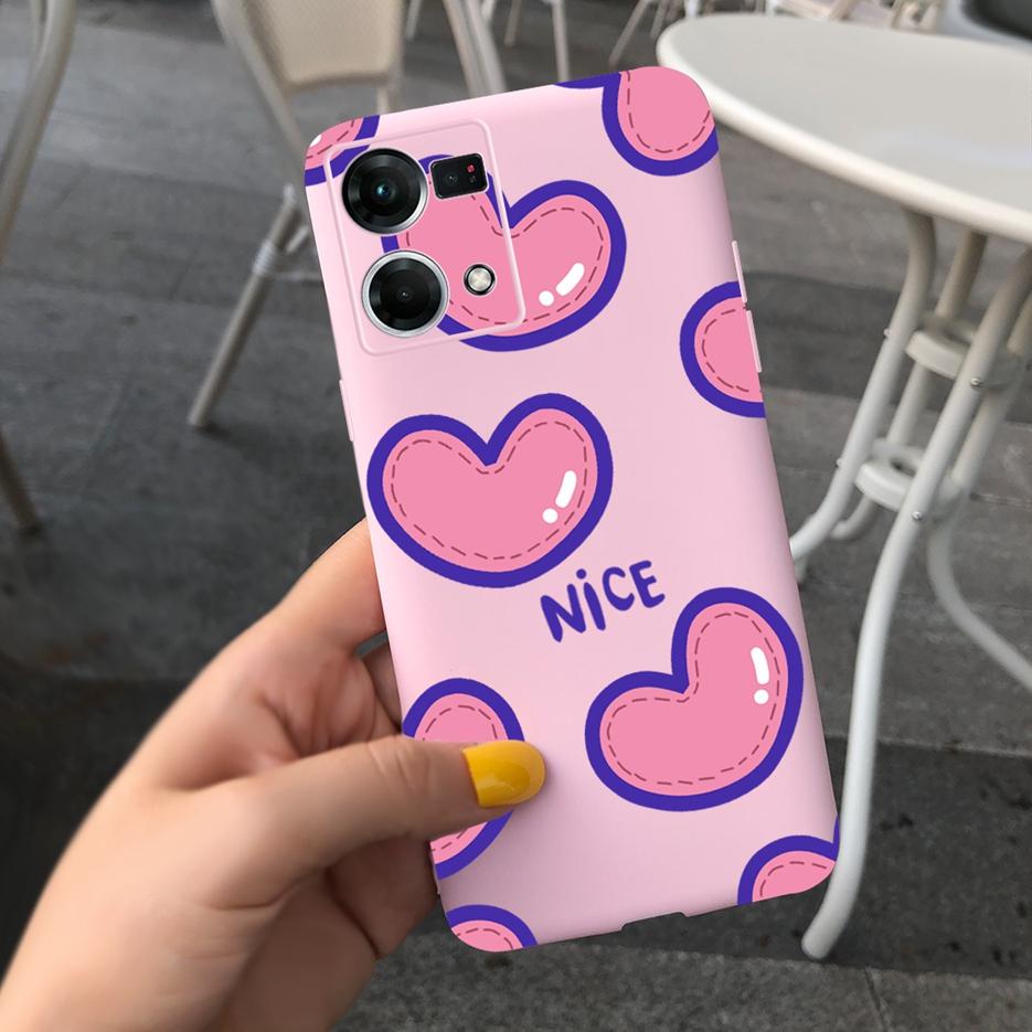 Für Oppo Reno7 4G Hülle CPH2363 Oppo F21 Pro 2022 Schöne Kunst Bemalte Abdeckung Weiche TPU Handyhülle Für Oppo Reno 7 F21 Pro Rückseite