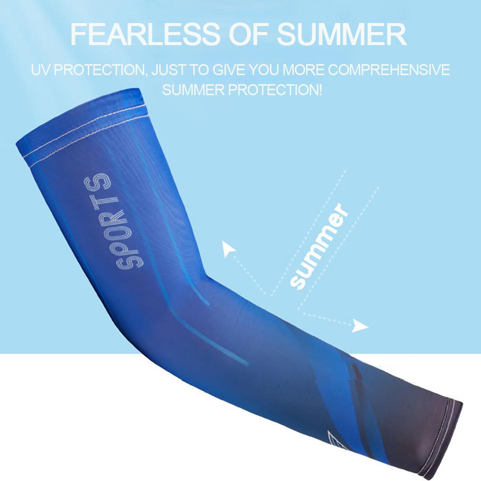 Getinfit 1Set Sommer Sonnenschutz Armstulpe Fahren Sonnenschutz Eisseide Ärmel Outdoor Reiten Bergsteigen Angeln Ärmel Unisex