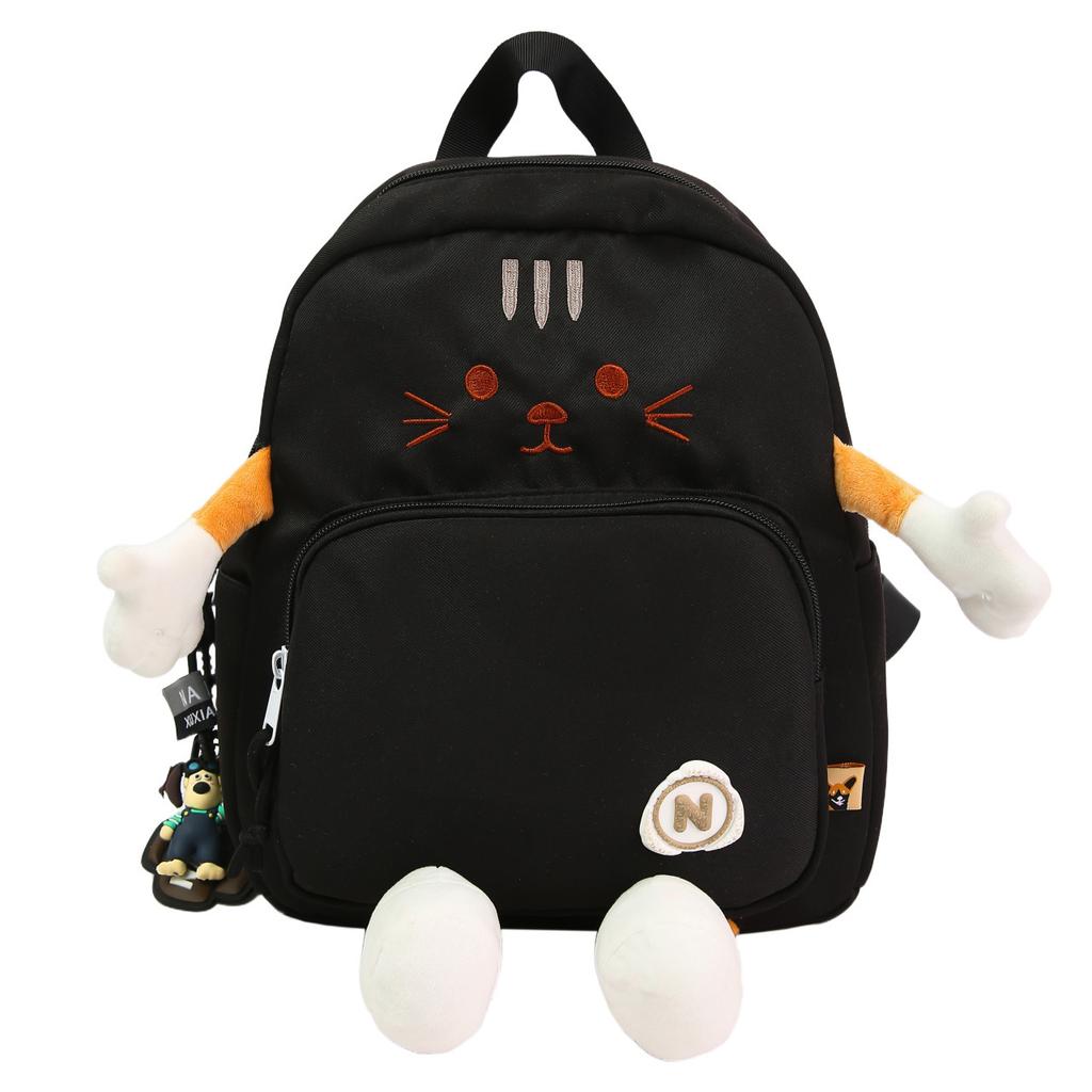 Schoolbag cute cartoon kitten double shoulder schoolbag girl college style sweet schoolbag large capacity versatile student backpack