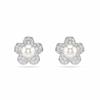 Swarovski [genuine Product   Shopping Bag Included] Flower Stud Earrings Ariana 