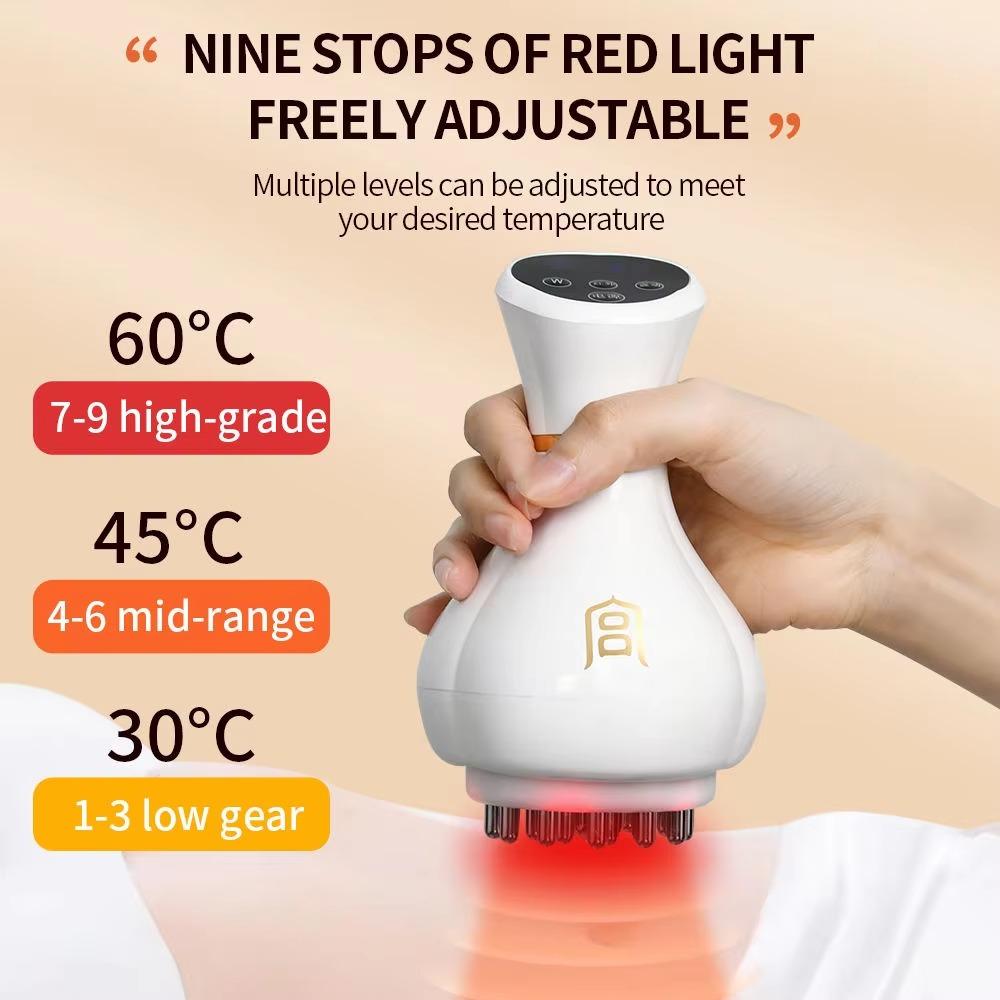 

Neck Pain Relief Hand Massagers 9 Modes Electric Meridian Brush Massager New Muscle Massagers білий