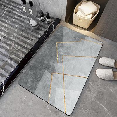 Diatomaceous Earth Bathroom Floor Mat - Light Luxury, Dirt-Resistant, Easy Clean, Wear-Resistant