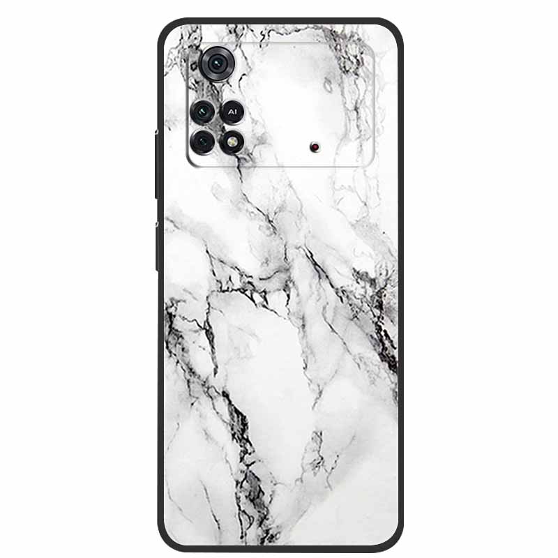 For Poco X4 Pro 5G Case Poco M4 Pro 2022 Marble Silicone TPU Back Cover for Xiaomi Poco M4 Pro 4G Phone Case Poco X4 Pro 5G Capa