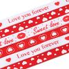 (5 Yards/pack)10mm Valentine's Day Decoration Ribbon Gift Bouquet Packaging Material Printing Grosgrain Ribbons Gift Box Holiday