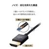 ELECOM HDMI Cable 1m Super Slim High Speed ??4K/2K(30Hz) ARC Compatible [HIGH SPEED with ETHERNET Certified] ECDH-HD14SS10BK