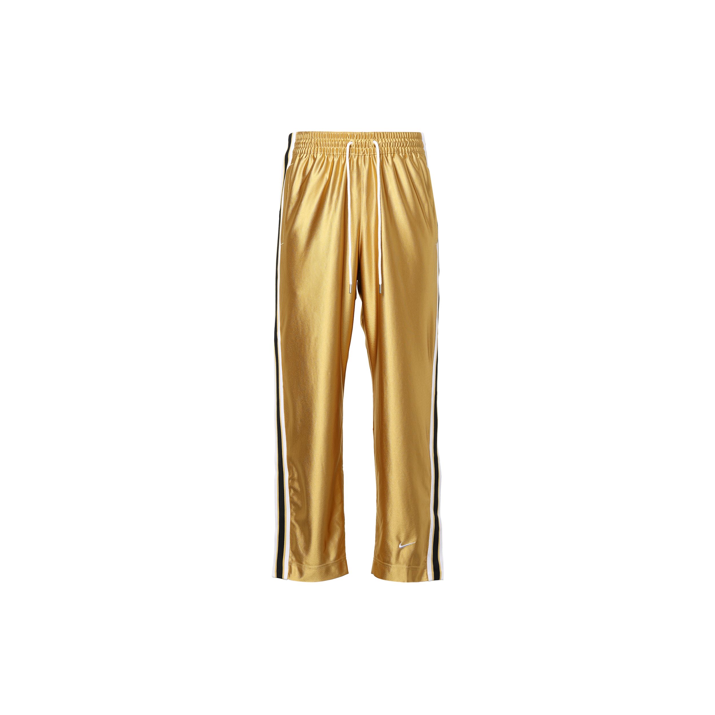 

Nike Circa Men s Dri-FIT Tearaway Basketball Pants Metallic Gold/Black/White Men DX0139-725 XXL