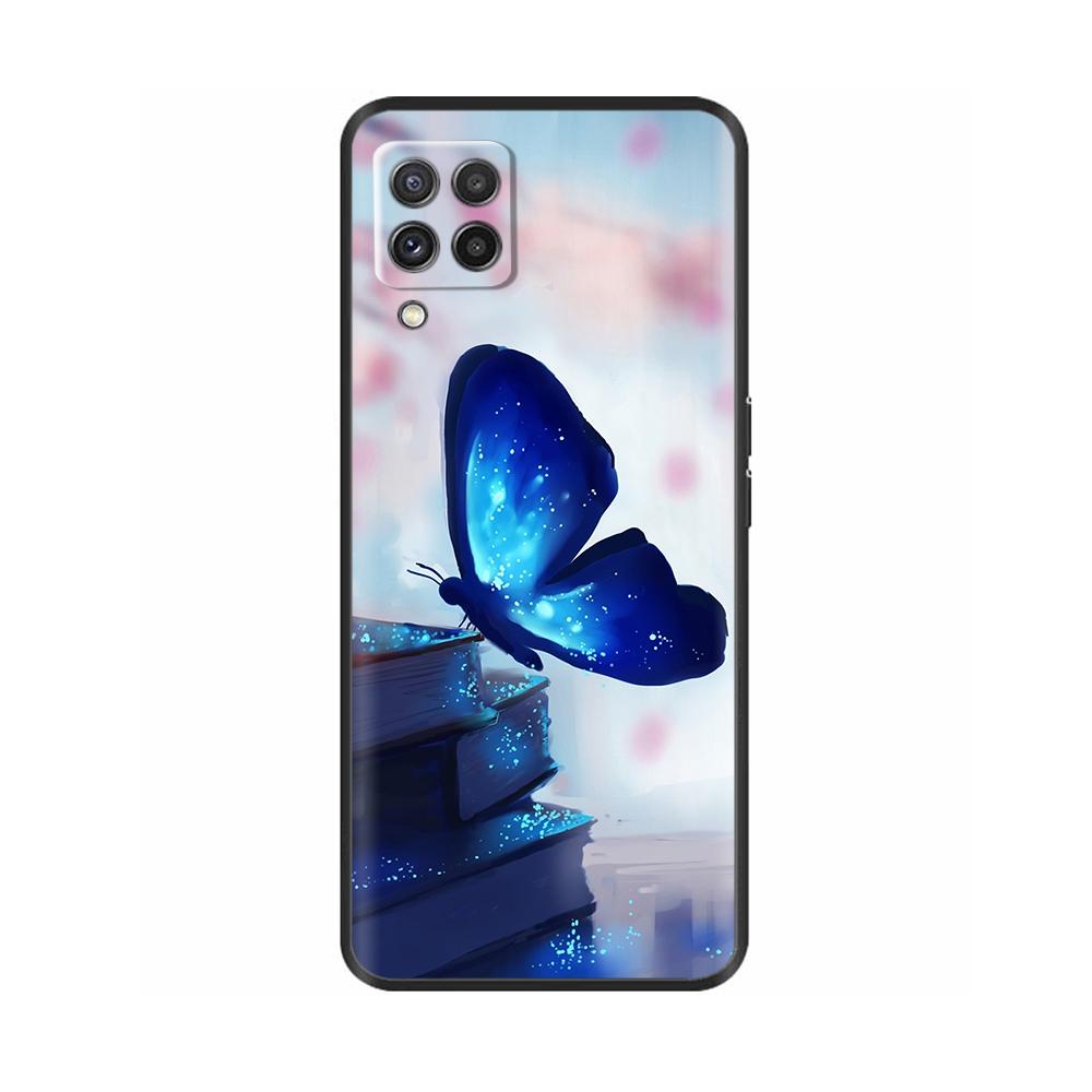 For Samsung Galaxy M22 M32 4G Case Phone Back Cover For Samsung M32 4G M22 F22 Case Soft Black Silicone Bumper Shell 6.4 Inch