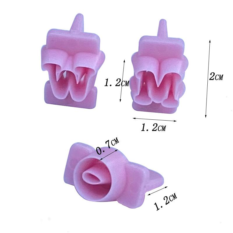 26 Piezas Cortador de Galletas Letras Minúsculas Inglesas Molde para Galletas Molde para Fondant Herramientas para Decoración de Pasteles DIY Chocolate Repostería Horneado