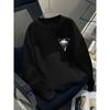 European Sizes Teen Boys' Print Pattern Casual Sport Autumn Winter Long-Sleeve Sweatshirt, Warm Crew Neck Top, Outdoor Wear.