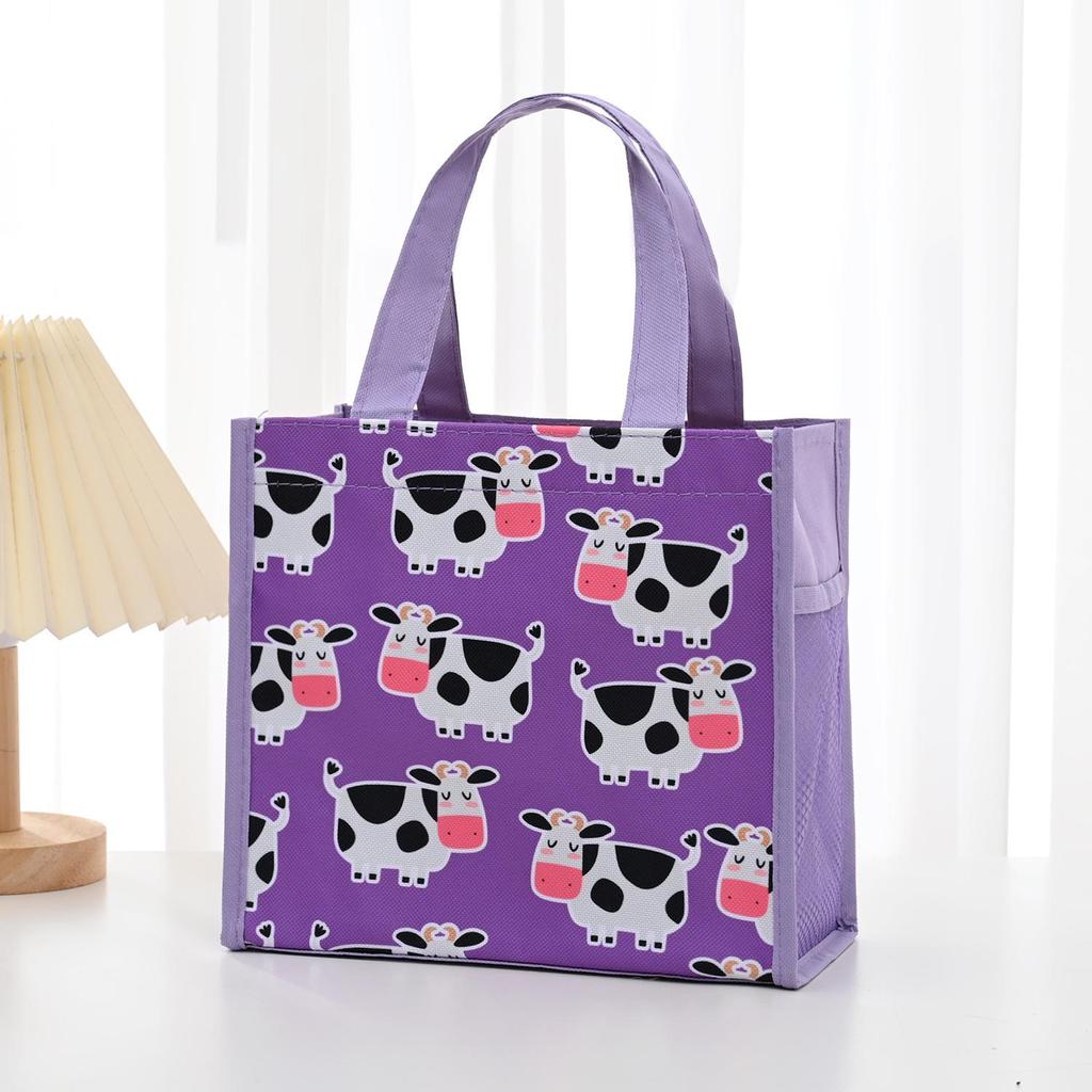 Cartoon Thickened Square Bento Lunch Bag for Kids