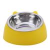Practical Cat Bowls Non-slip Base Pets Puppy Cats Food Drink Water Feeder Neck Protection Dish Pet Bowl 200ml 15 Degrees Tilted