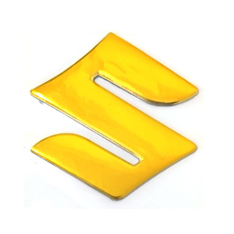 AAGJ1 For Suzuki Motorcycle Soft Rubber 3D Stereoscopic Decorative Stickers Logo Body Helmet Waterproof Modification Stickers золотистый