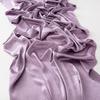 Women Plain Silk Satin Hijab Scarf Different Sides Bark Wrinkles Solid Color Long Shawl Muslim Women Smooth Silk Like Underscarf