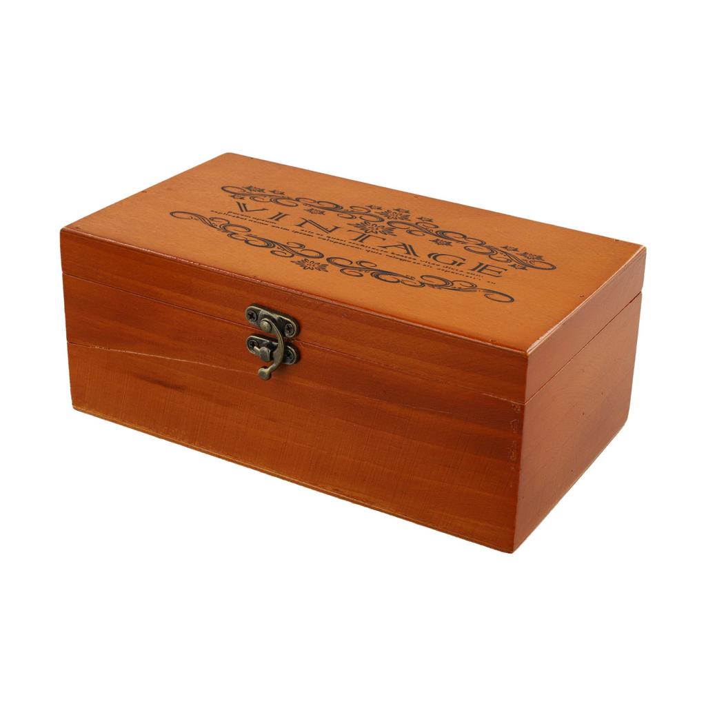 Storage Box Jewelry Sundries S/M/L Vintage Wood Color 1pc