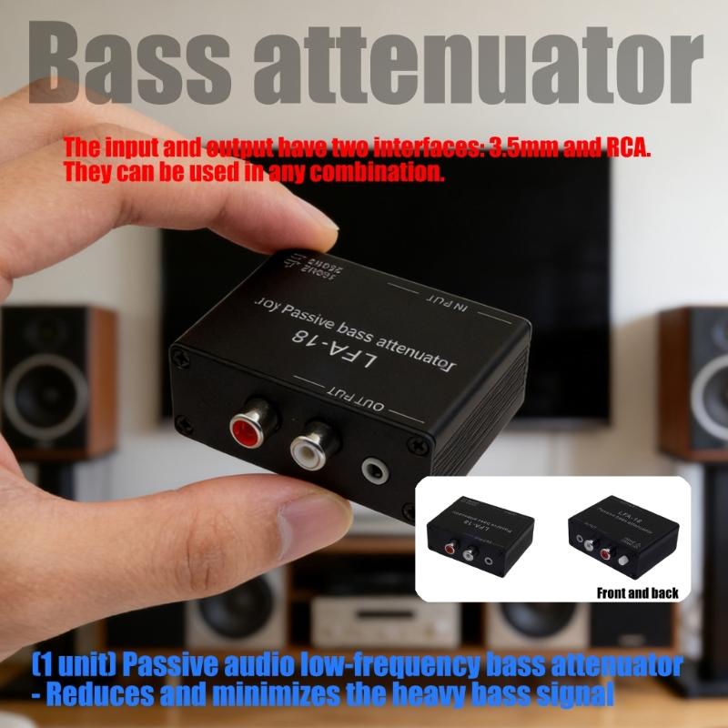 Metal Passive Bass Attenuator for Voice Engineers to Minimize Bass Interferences Without Power Requirement
