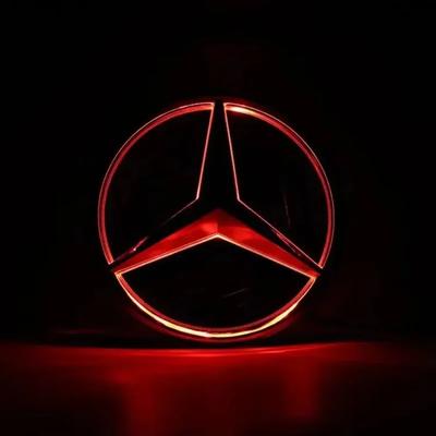 Pegatina de Coche Nueva 2025 Para Coche Mercedes Benz Logo Parrilla Delantera Luz Cara del Espejo Insignia LED Para Mercedes Benz W166 GLS350 AMG/GLS63