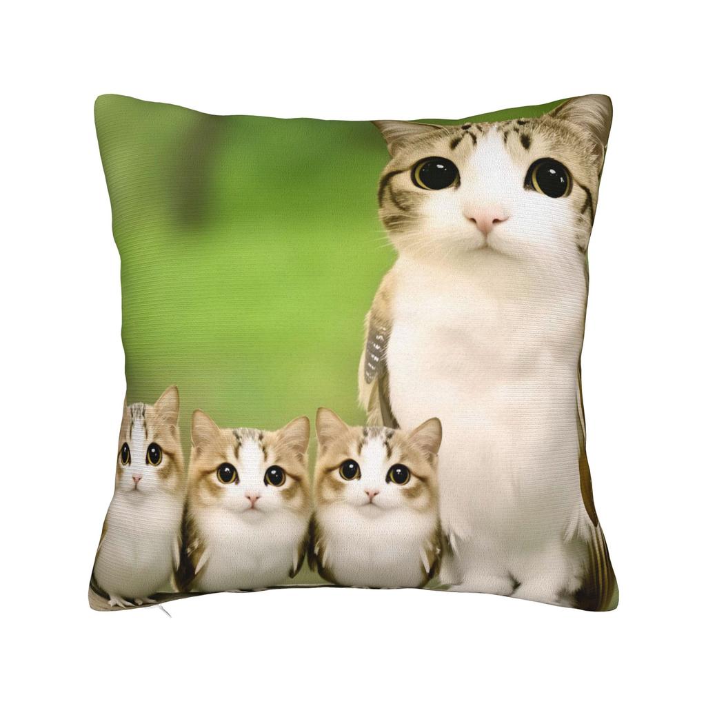 Kissenbezug Meowl Lustige Süße Katze Eule Vintage Kissenbezug Für Wohnzimmer Stuhl Kissenbezüge