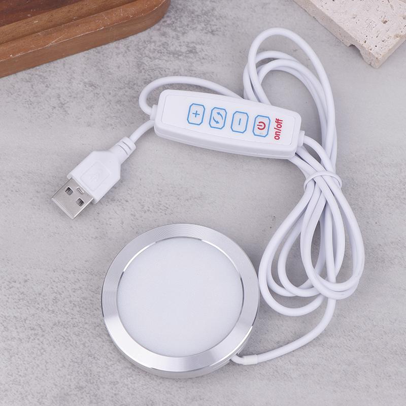 8Mm Usb Dc5V 2W Dimmable Spotlight Surface Mounted Mini Led Lighting Circular Ceiling Light Diy Light Exhibition Cabinet Lamp