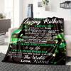 Butterfly Garden Blanket Mother'S Day Gift For Mom Love You Forever Custom Name Added Unique Home Decor Soft And Cozy Throw Blanket Perfect Present