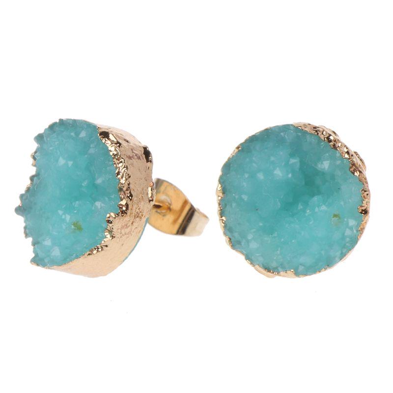 big silver stud earrings with turquoise stone,turquoise earrings,turquoise jewelry,stud earrings,stone stud earrings,boho earrings,boho chic