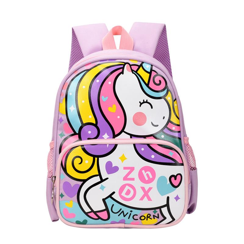 Zaino Scolastico per Bambini Asilo Bambini Zaino Leggero Riduzione del Carico Cartone Animato Anime Auto Zaino Studente