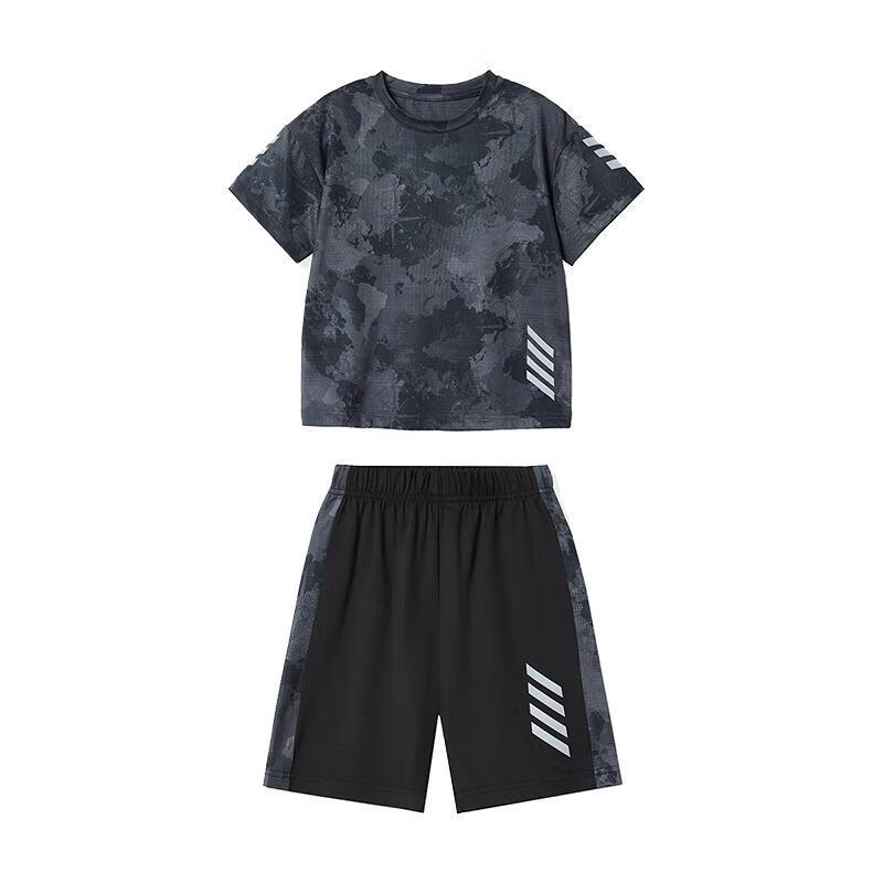 ASK JUNIOR Boys' Summer Quick-Dry T-Shirt & Shorts Set