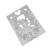 Rectangular Frame Newlywed Couple Metal Silvery Stencil Embossing Cutting Dies For Diy Scrapbooking Paper Album Cards Making