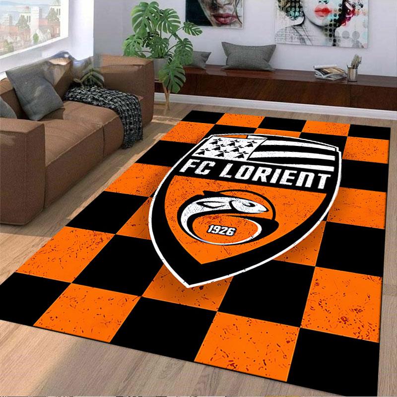 FC Lorient Logo Carpet suitable as a non-slip mat for the living room or bedroom sofa
