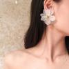 Unique Flower Studs Earrings Waterproof Earrings Fashion Earrings Resin Texture Suitable for Various Occasion Wear