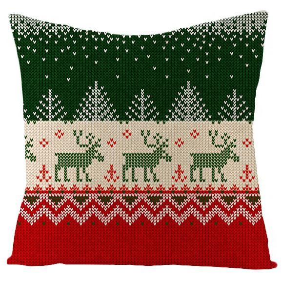 

Home Supplies Christmas Linen Pillow Cover Home Sofa Pillow Cover Premium Durable Quality Useful Practical Reliable 45*45cm