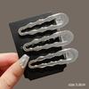 3Pcs Silver Y2k Hair Clips for Women Elegant Metal Duckbill Clip Girls Hairpins Side Bangs Barrettes Girls Hair Accessories