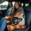Firefighter forest pattern Flannel printed blanket suitable for all seasons suitable for living room office sofa and travel