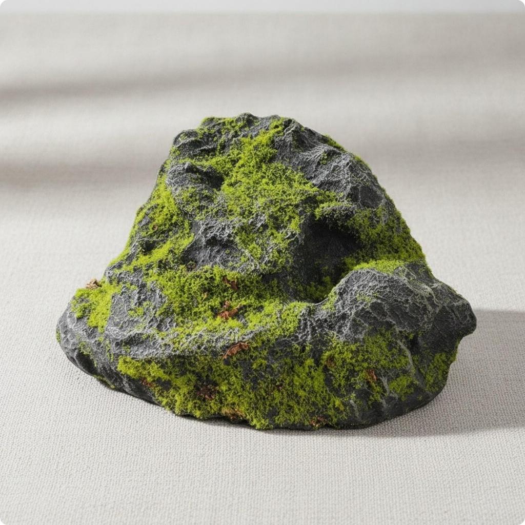 Faux Moss Rock Lifelike Artificial Irregular for Photographers
