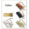 Étuis à lunettes en cuir PU Fermeture à bouton-pression Protecteur pour lunettes Pochette à lunettes couleur unie Garçons Filles